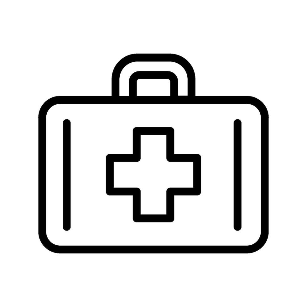Medicine storage box icon. suitable for health symbol. line icon style. simple design editable. Design template vector