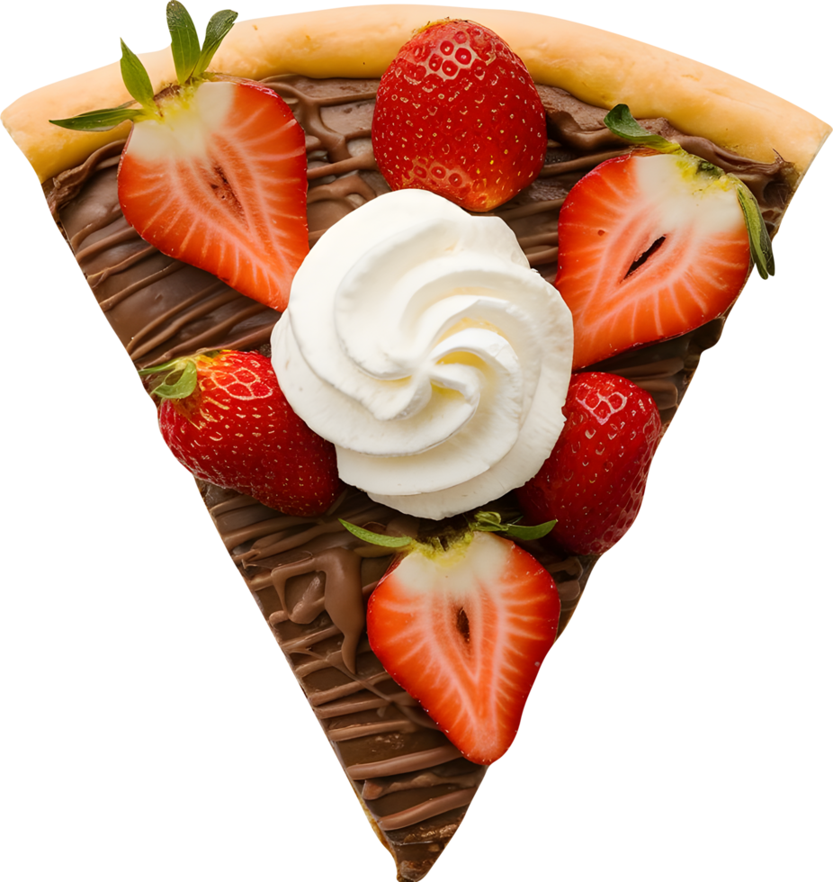 Gourmet Dessert Pizza Slice png