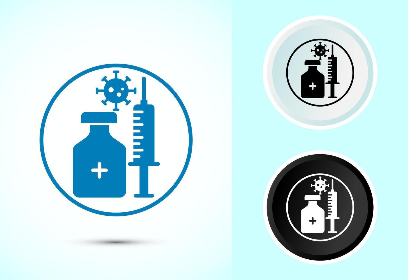 Vaccination, vaccine icon, Medical and healthcare icon vector