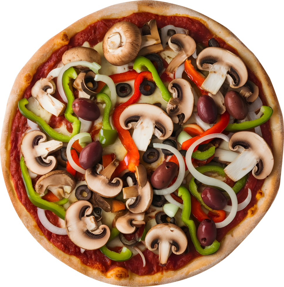 Fresh Veggie Pizza Toppings png