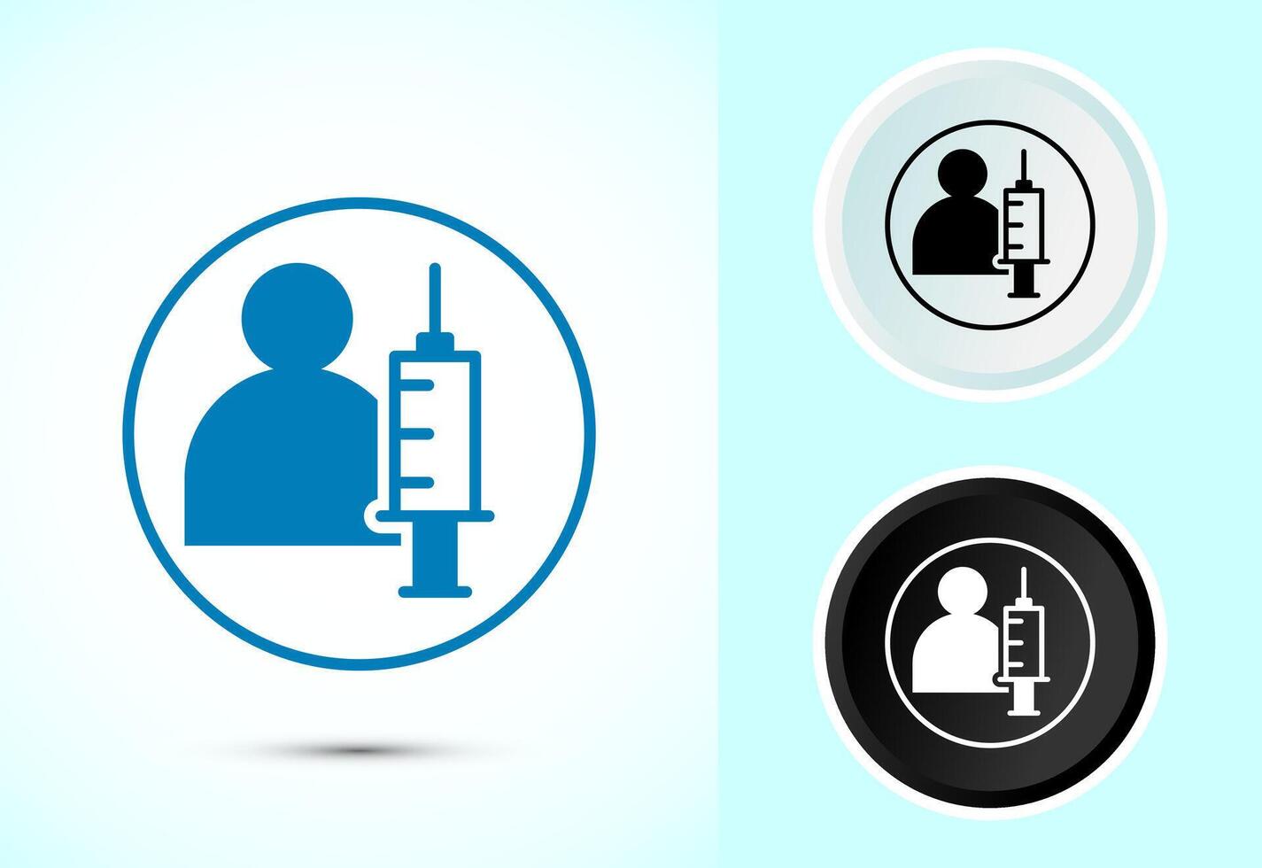 Vaccination, vaccine icon design. Medical and healthcare icon vector