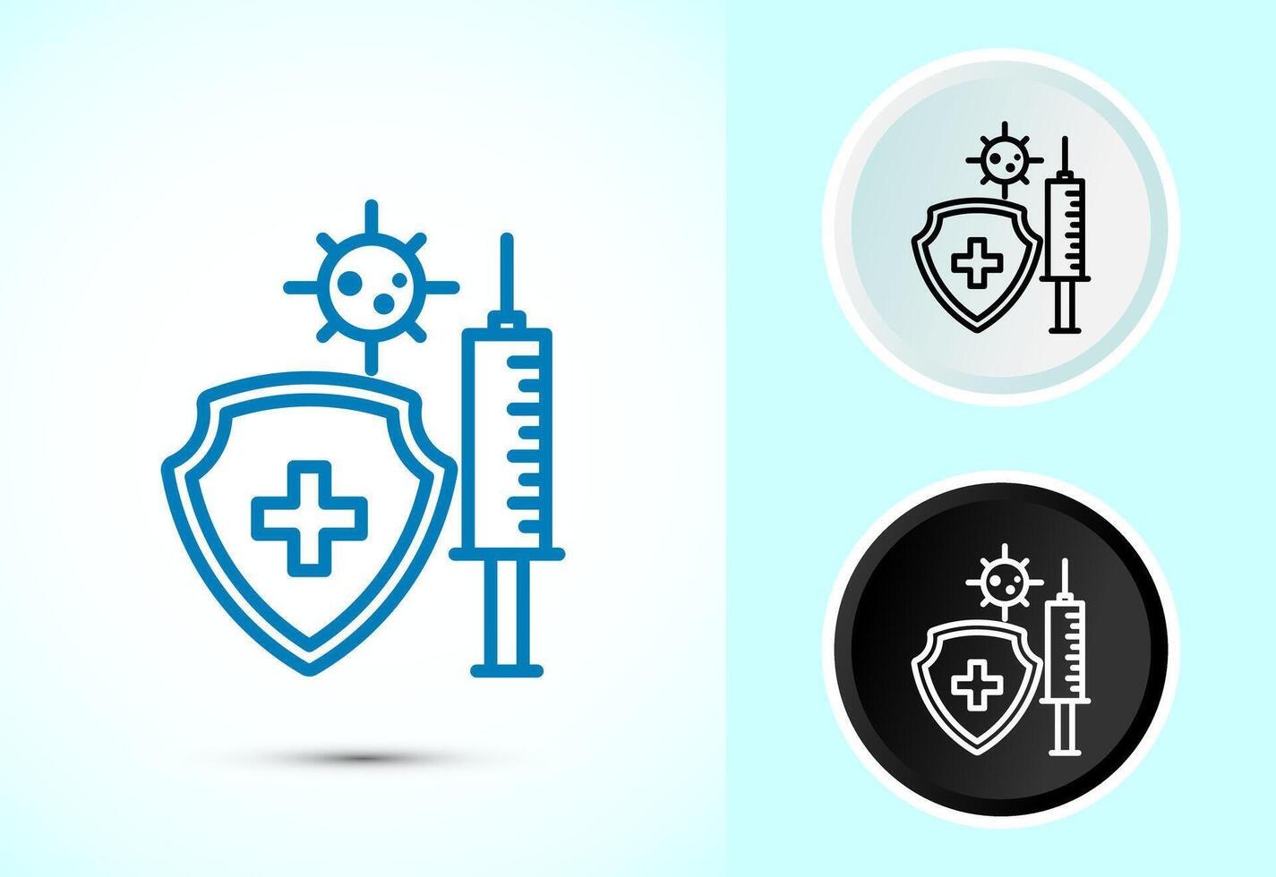 Vaccination icon design. healthcare icon vector