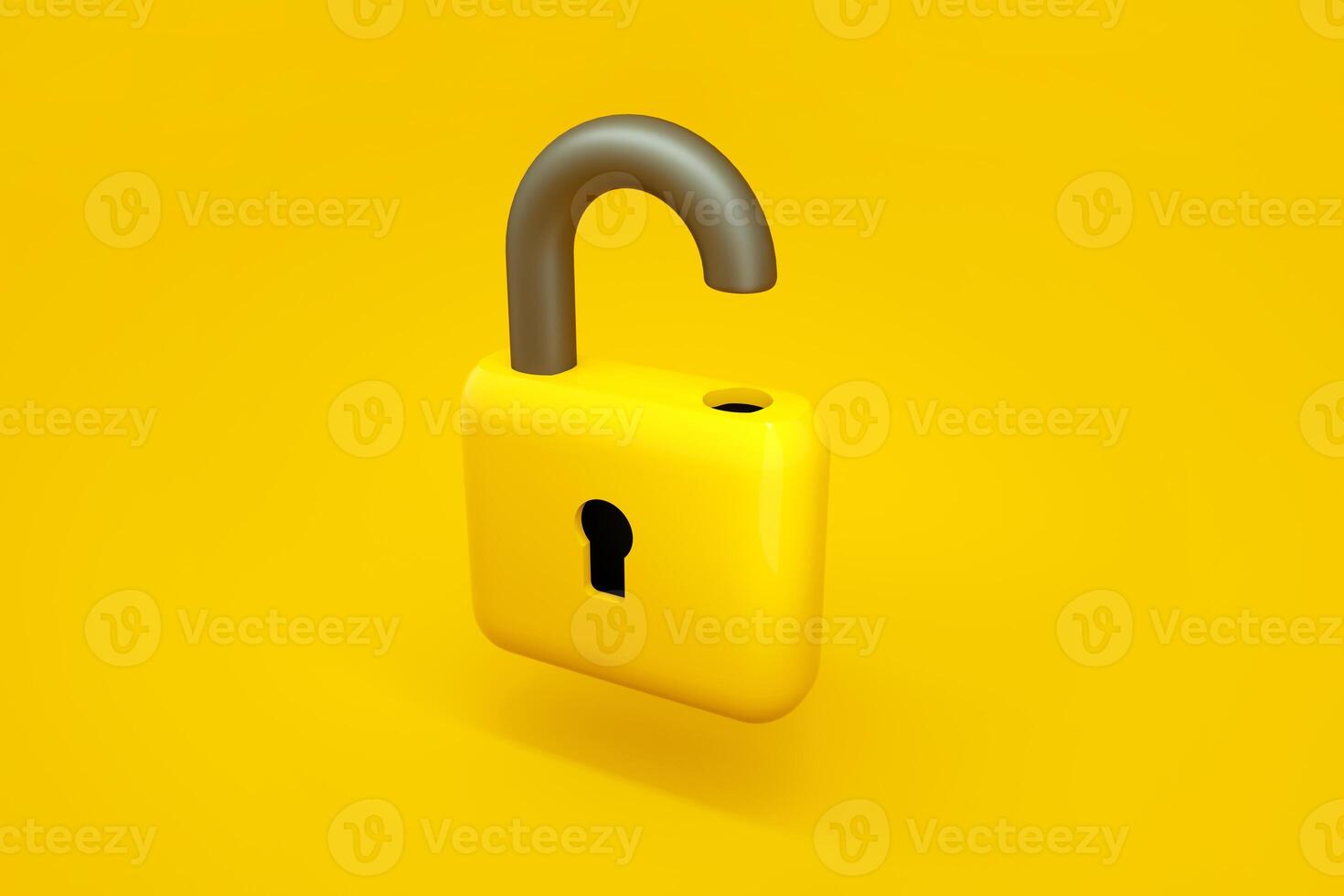 Open lock render photo