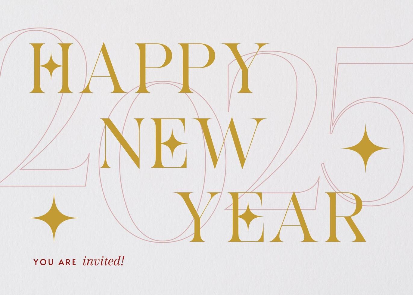 New Year Party Invitation Card template