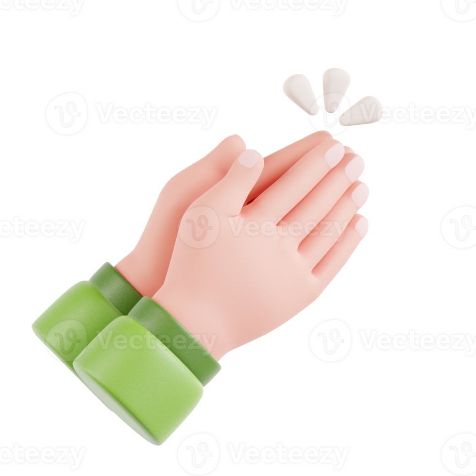 Sorry Hand 3D Ramadan Illustration png