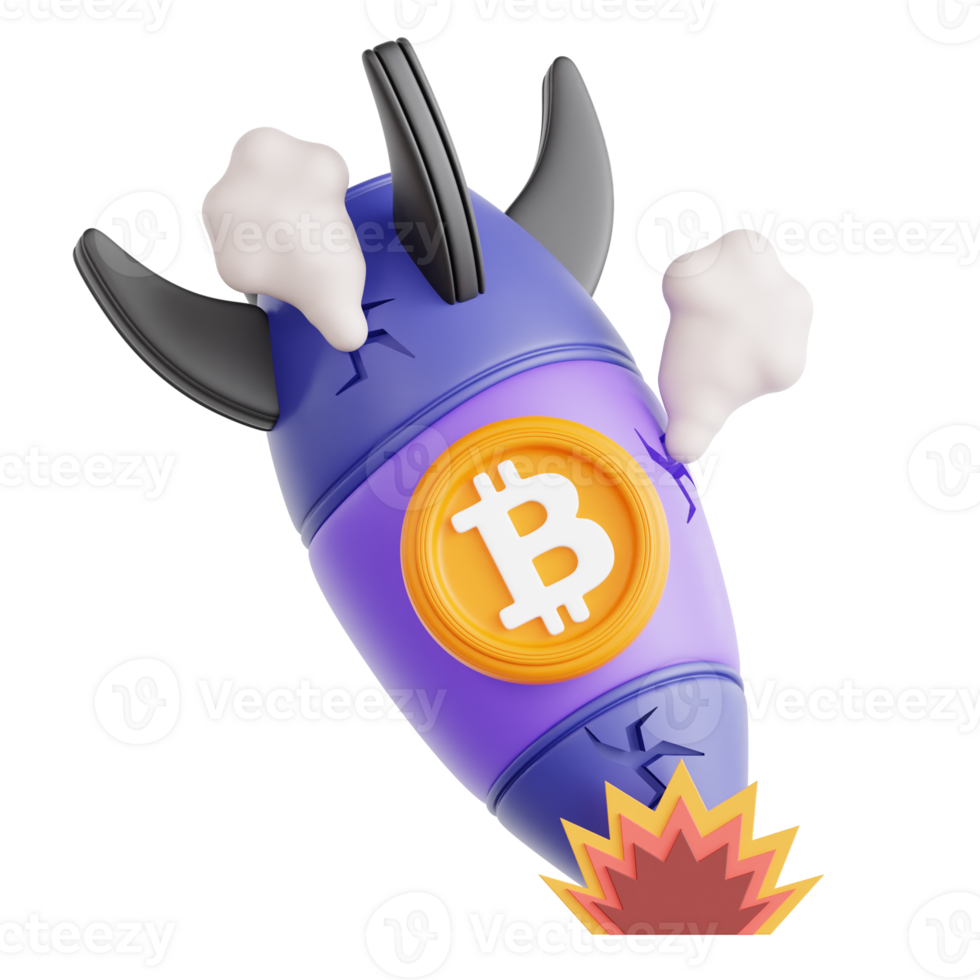 Crypto Coin Crash Icon Illustration png