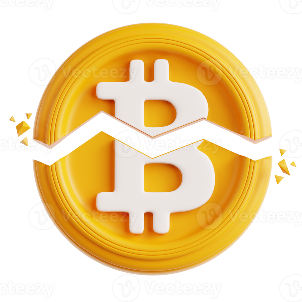 Crypto Coin Halving Icon Illustration png