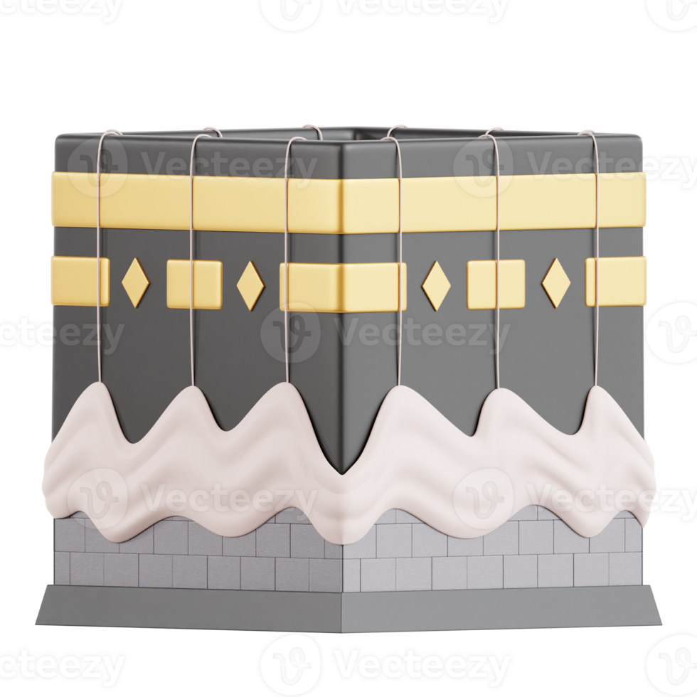 kaaba 3D Ramadan Illustration png