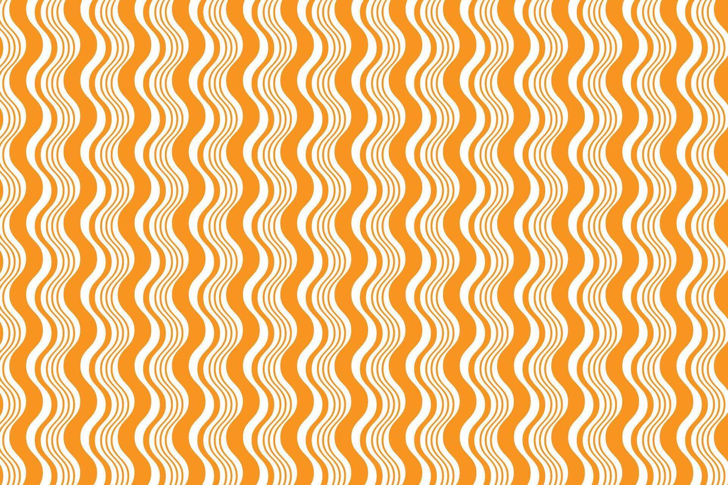 simple abstract orange color creative smooth zig zag line pattern vector