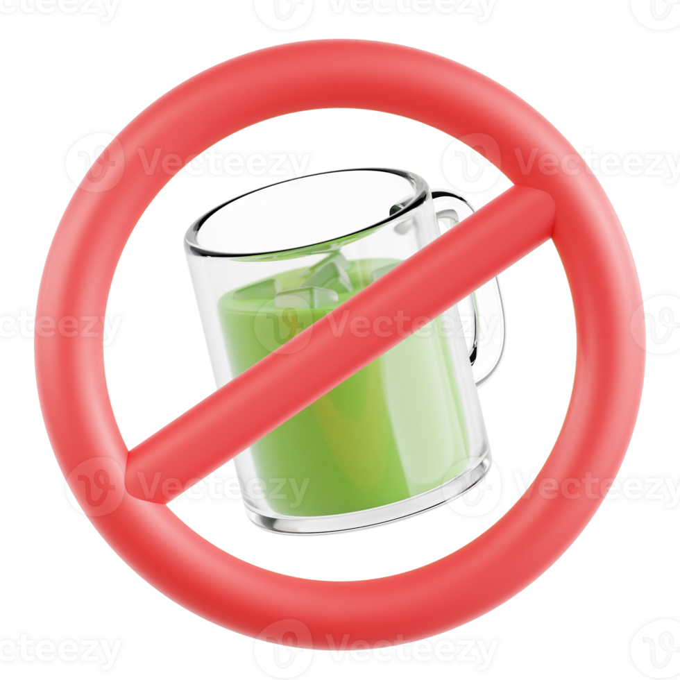 No Drink 3D Ramadan Illustration png