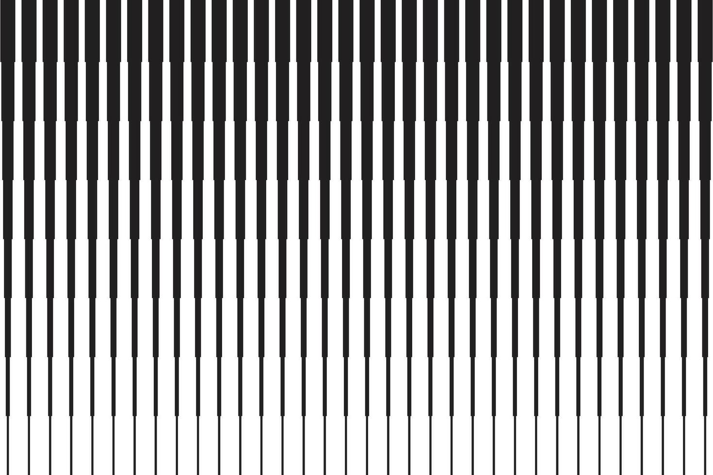 simple abstract creative thick to thin black color degrade line pattern vector