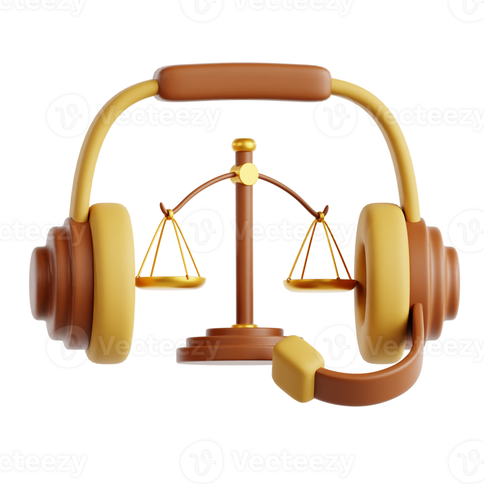 Legal Aid 3D Illustration png