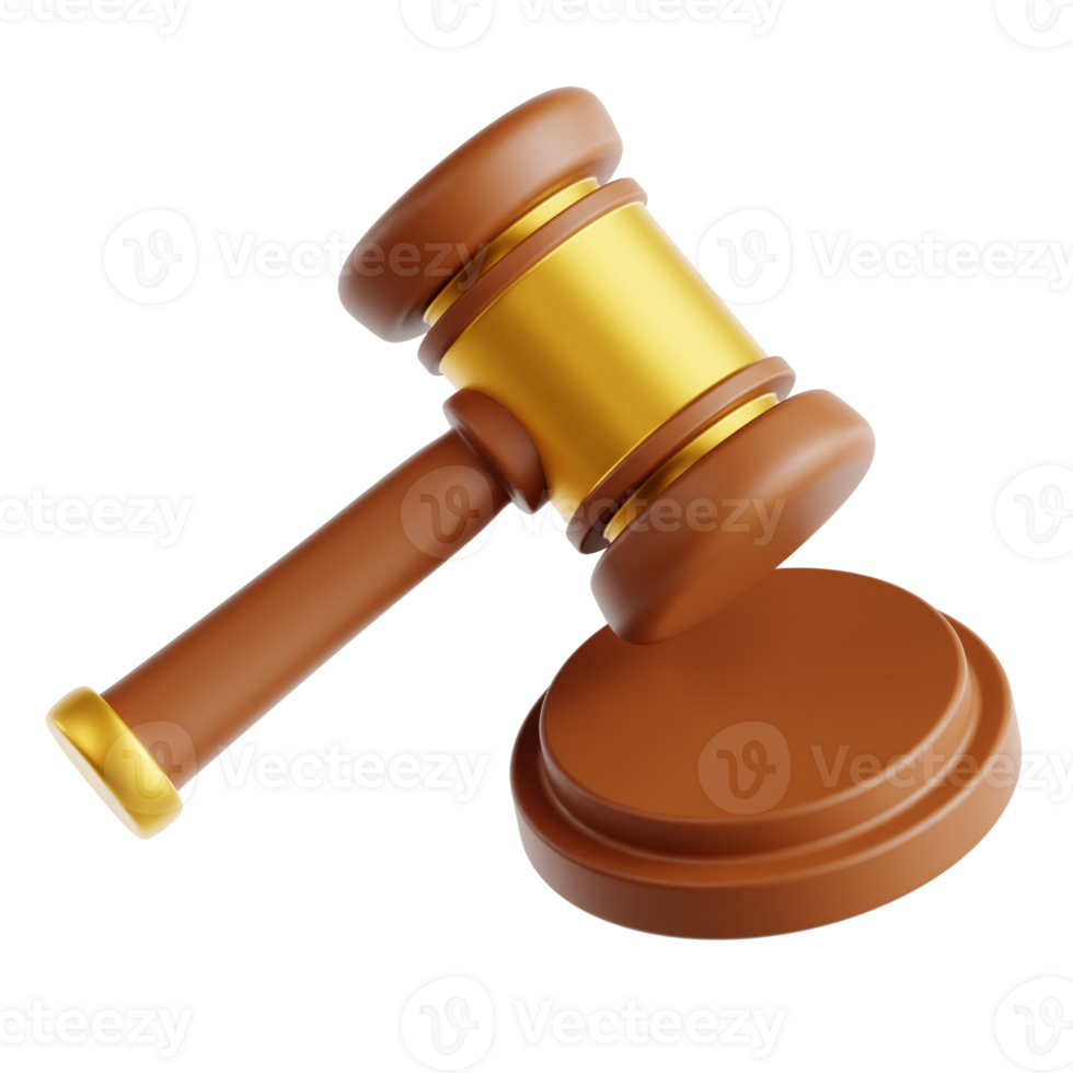 Gavel 3D Illustration png