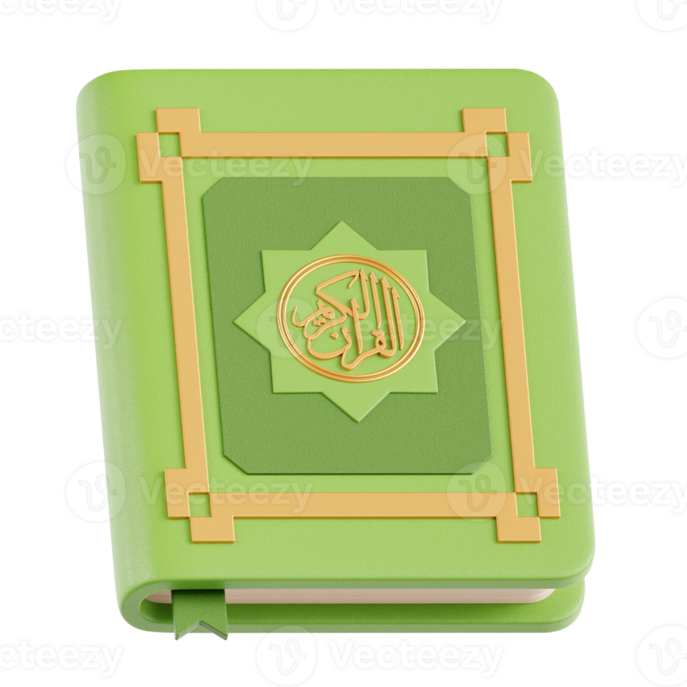 Quran Book 3D Ramadan Illustration png