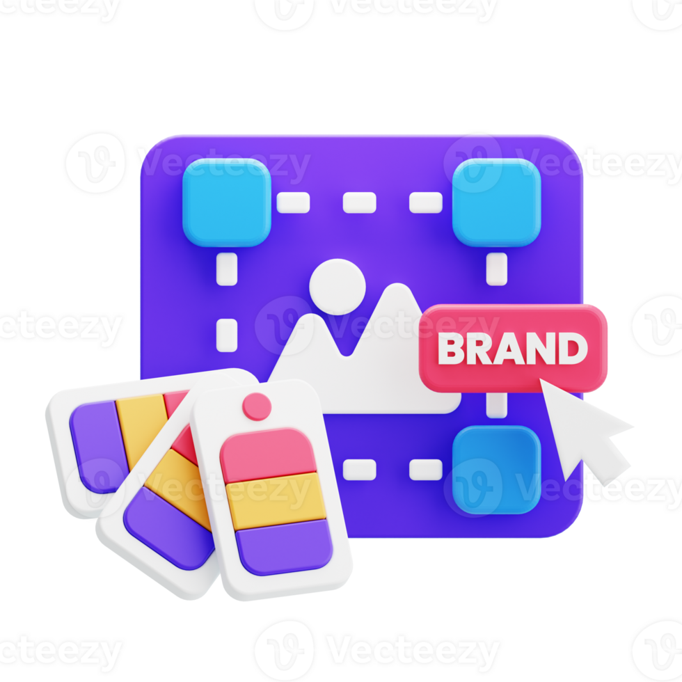 Branding 3D Illustration png