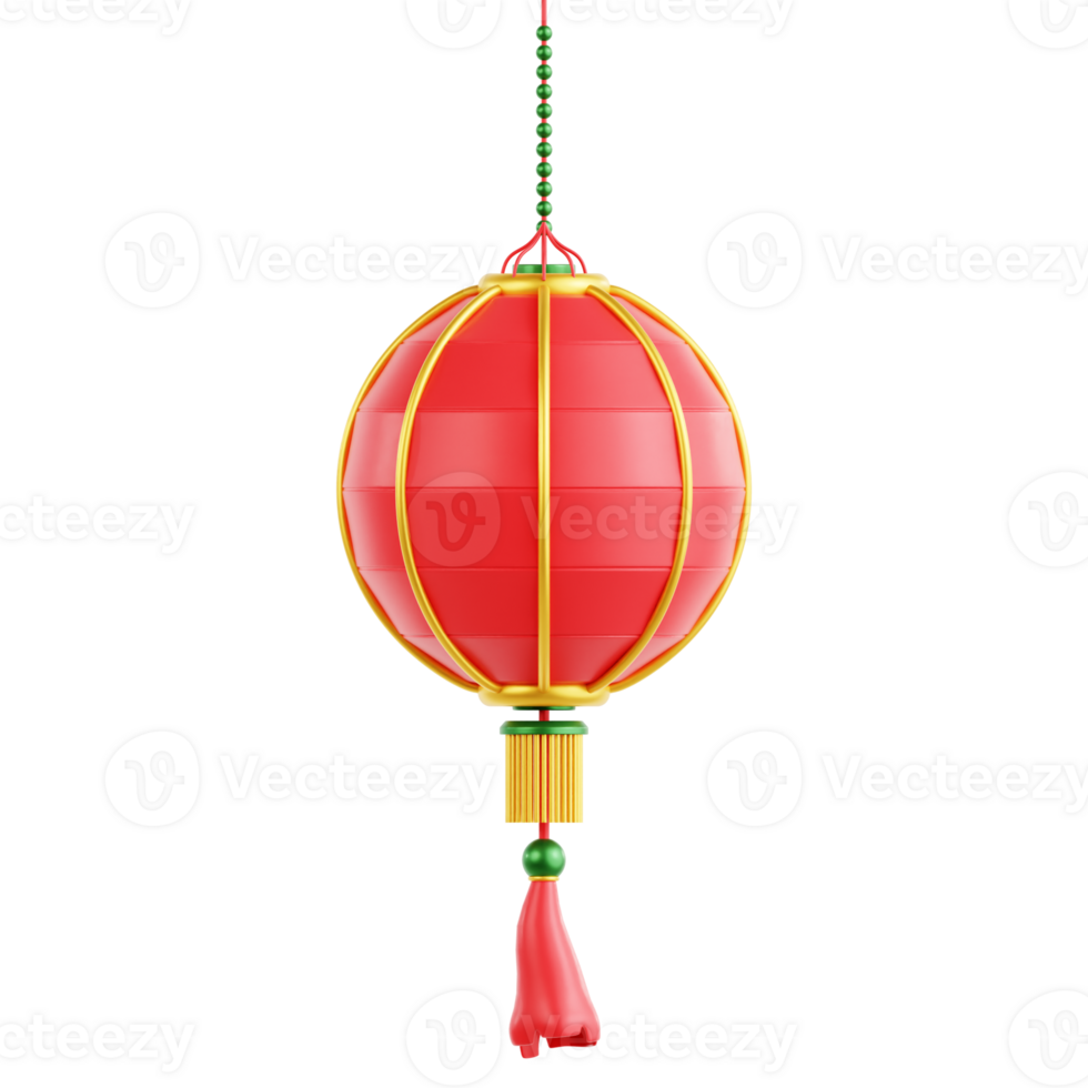 Chinese Lantern 3D Illustration png