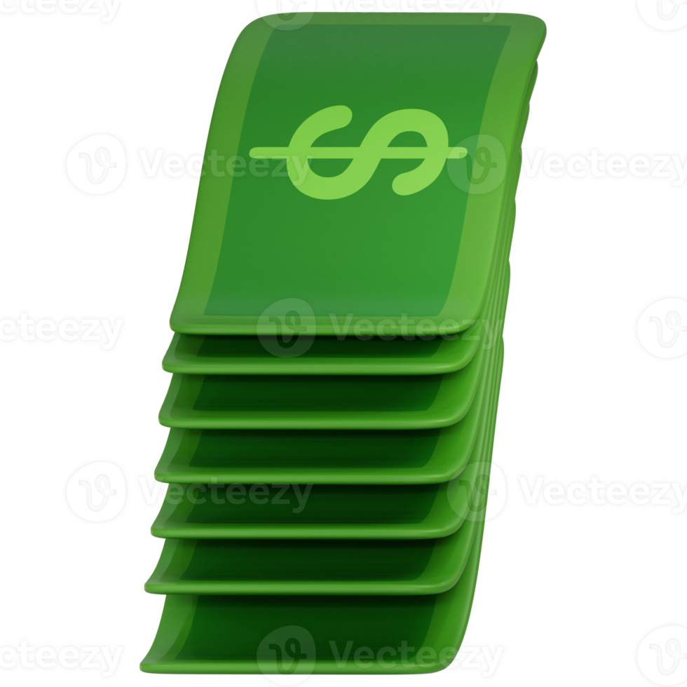 3d dollars icon. 3d render payment icon png