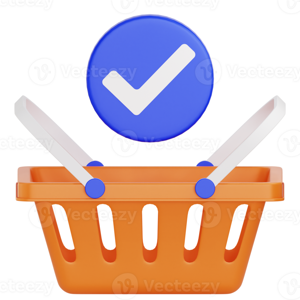 Checkout 3d icon. Payment icon 3d rendering png
