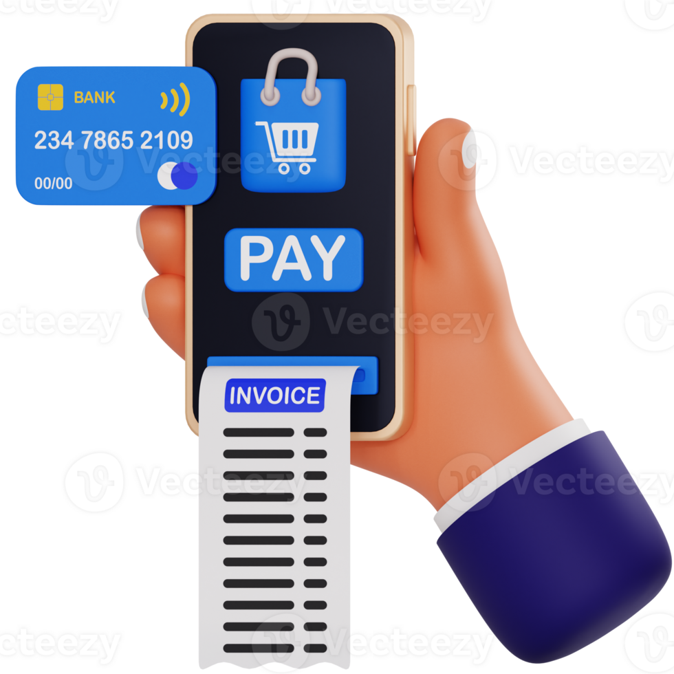 3d online payment icon. 3d render payment icon png