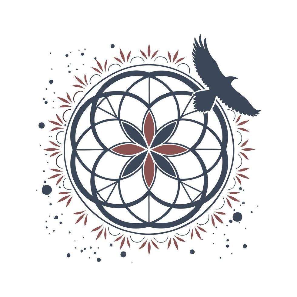 Mandala Design Techniques Passed Through Generations, illustration of an background vector