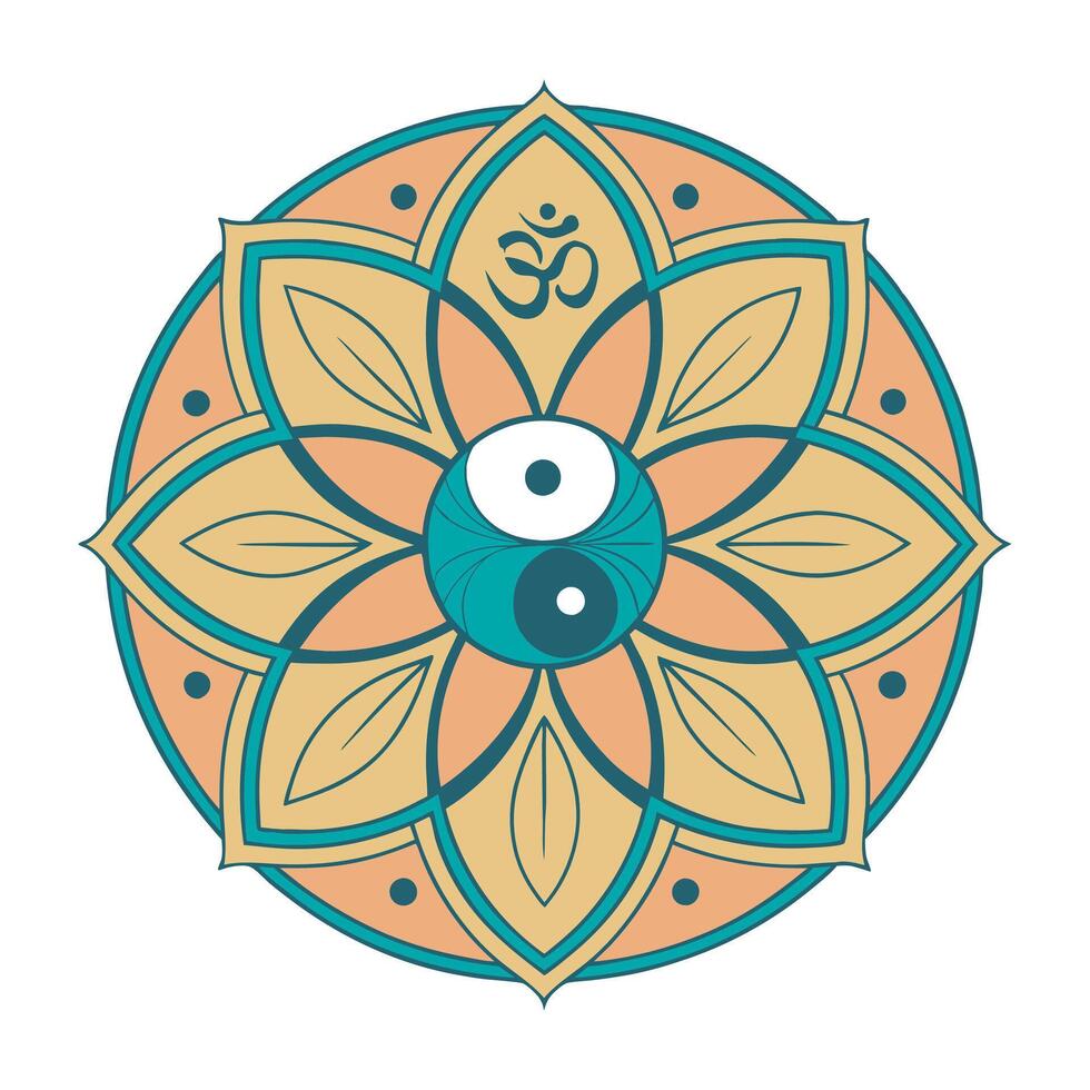 Mandalas and their Connection to the Universe vector