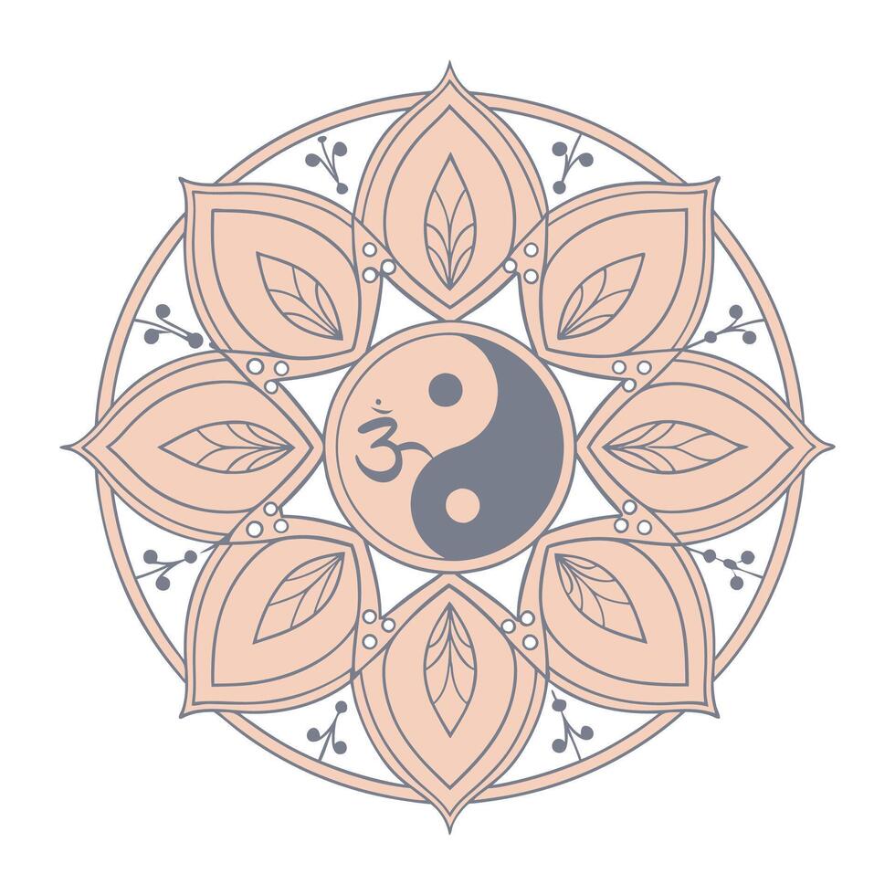 Exploring the Cultural Diversity of Traditional Mandalas, illustration of an flower vector