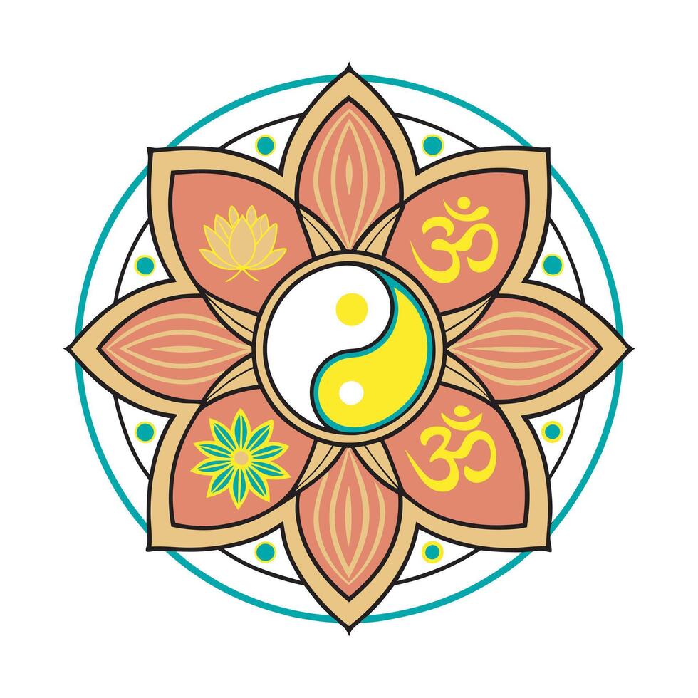Ancient Mandala Designs, Insights and Inspirations, abstract background vector