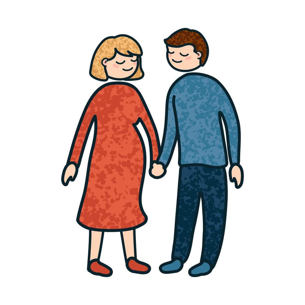Icon of a Couple is Expecting a Baby vector