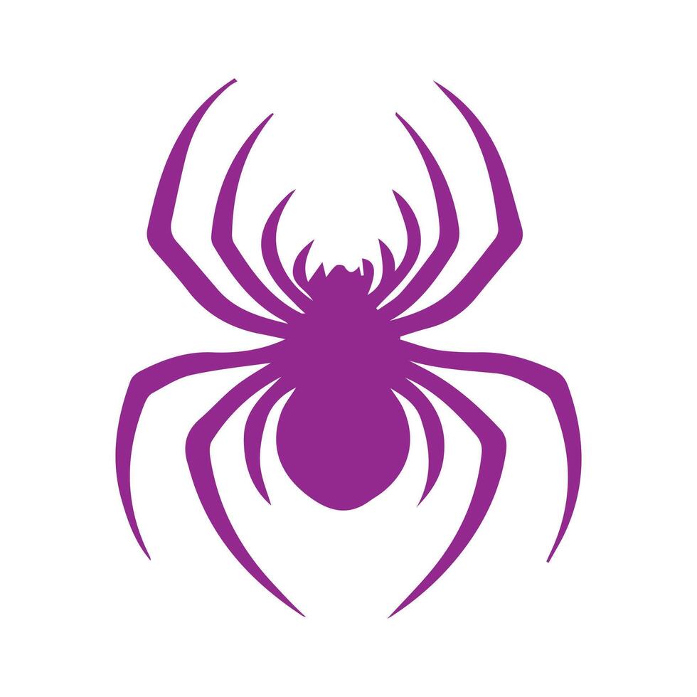 A purple spider logo on a white background vector
