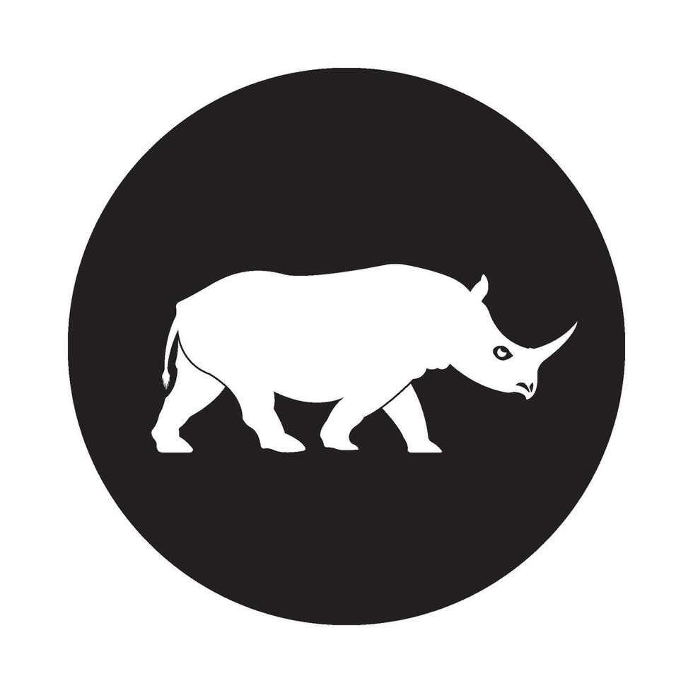 Rhino icon Design vector