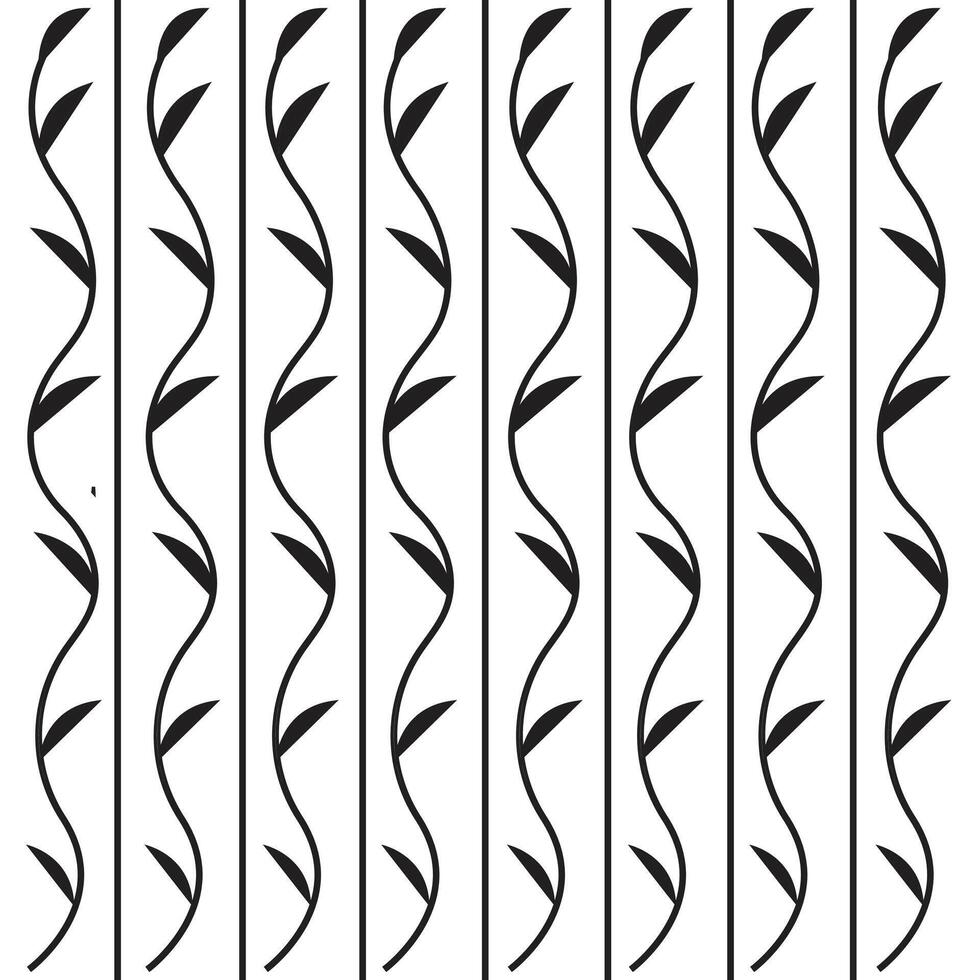 Minimalistic Black and White Diagonal Wave Line Pattern Design vector