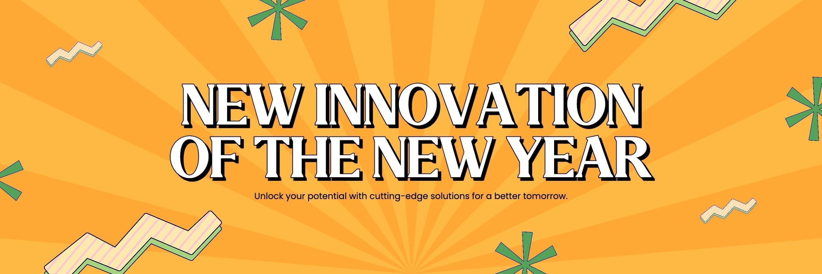 Twitter Header - New Year Company Page New Innovation template