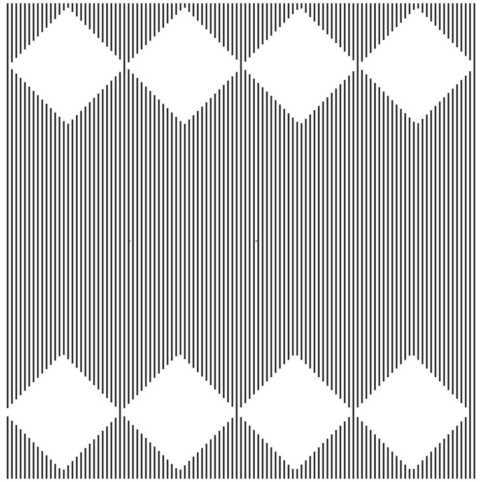 Black and White Optical Illusion Pattern with Geometric Diamond Shapes vector