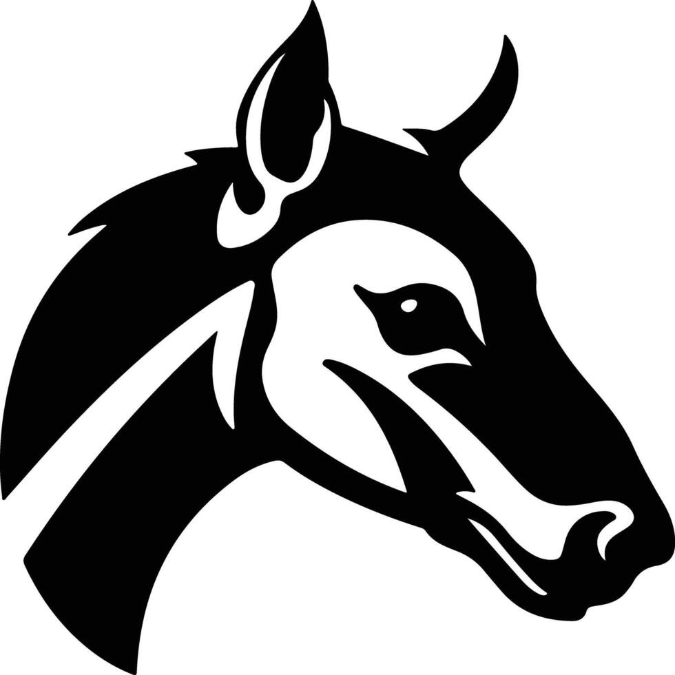 precious Black silhouette of tapir head vector