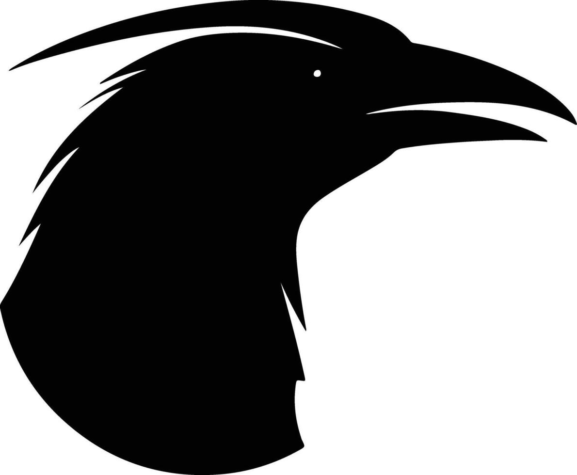 captivating Black silhouette of redbilled oxpecker head vector