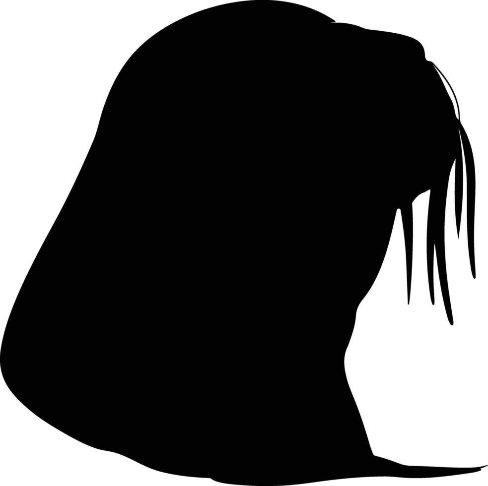 precious Black silhouette of walrus head vector