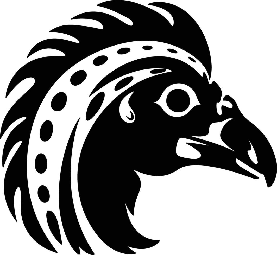 charming Black silhouette of Doedicurus head vector