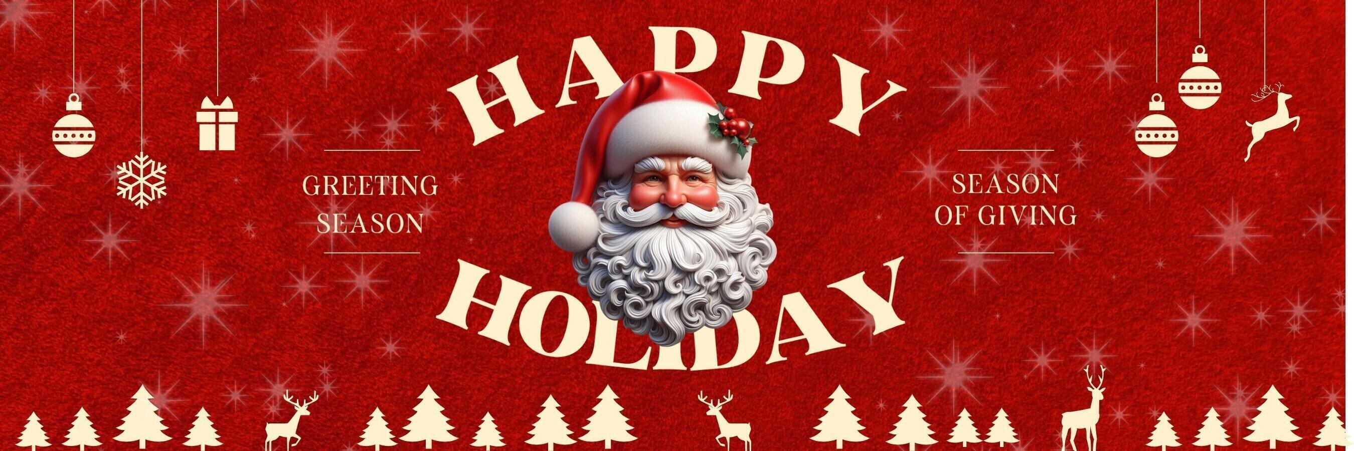 christmas banner header for social media twitter template