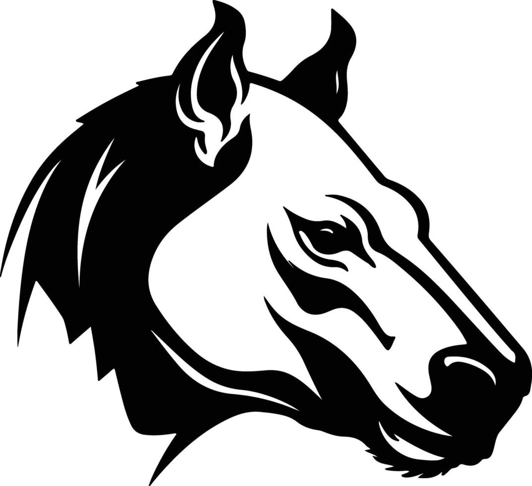 captivating Black silhouette of Hyracotherium head vector