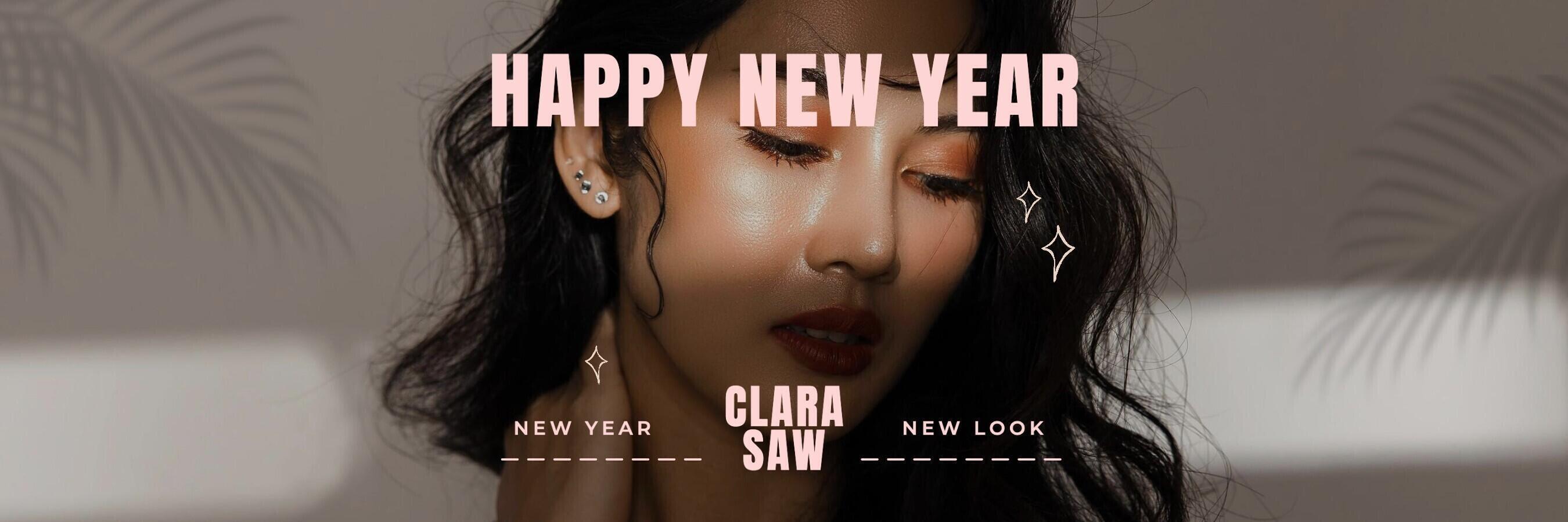 Make Up Influencer New Year Theme Twitter Header Template