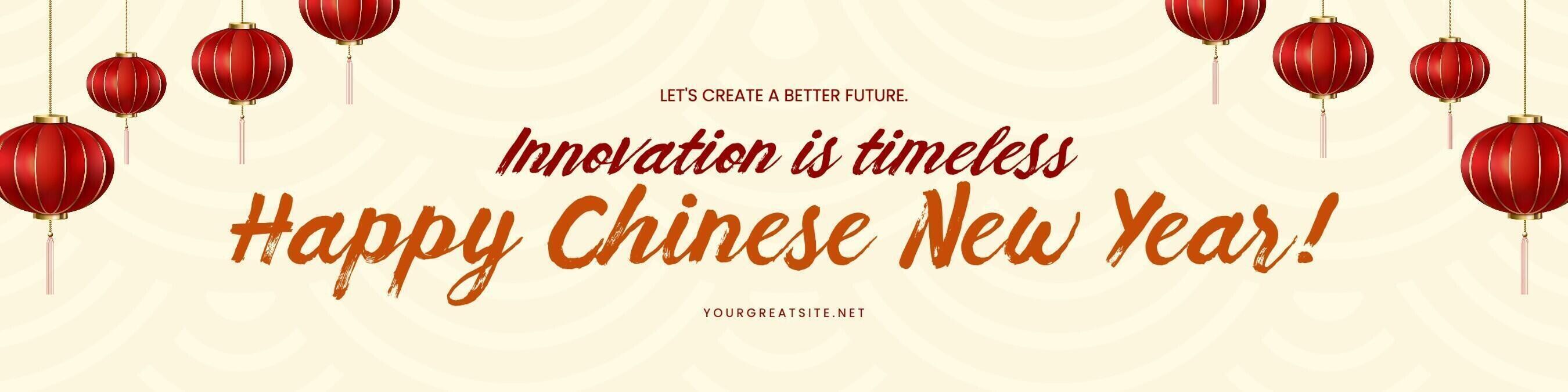 LinkedIn Cover - Chinese New Year Company Page template