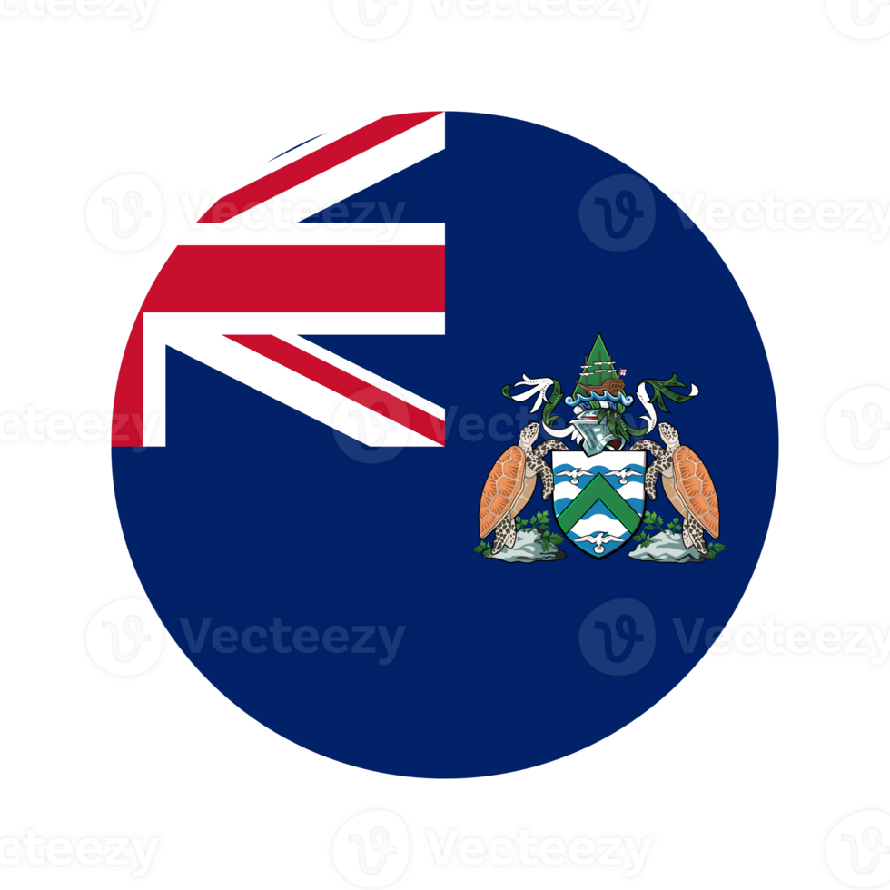 Ascension Island flag simple illustration for independence day or election png