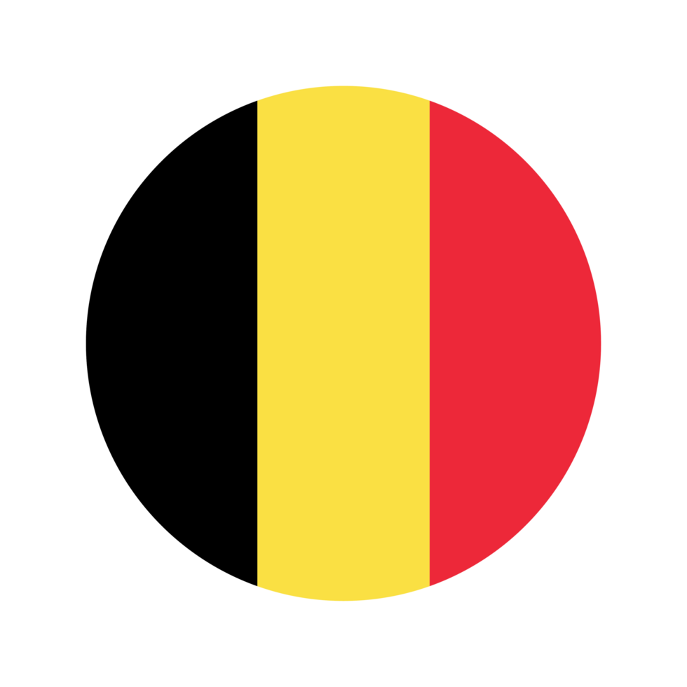 Belgium flag simple illustration for independence day or election png