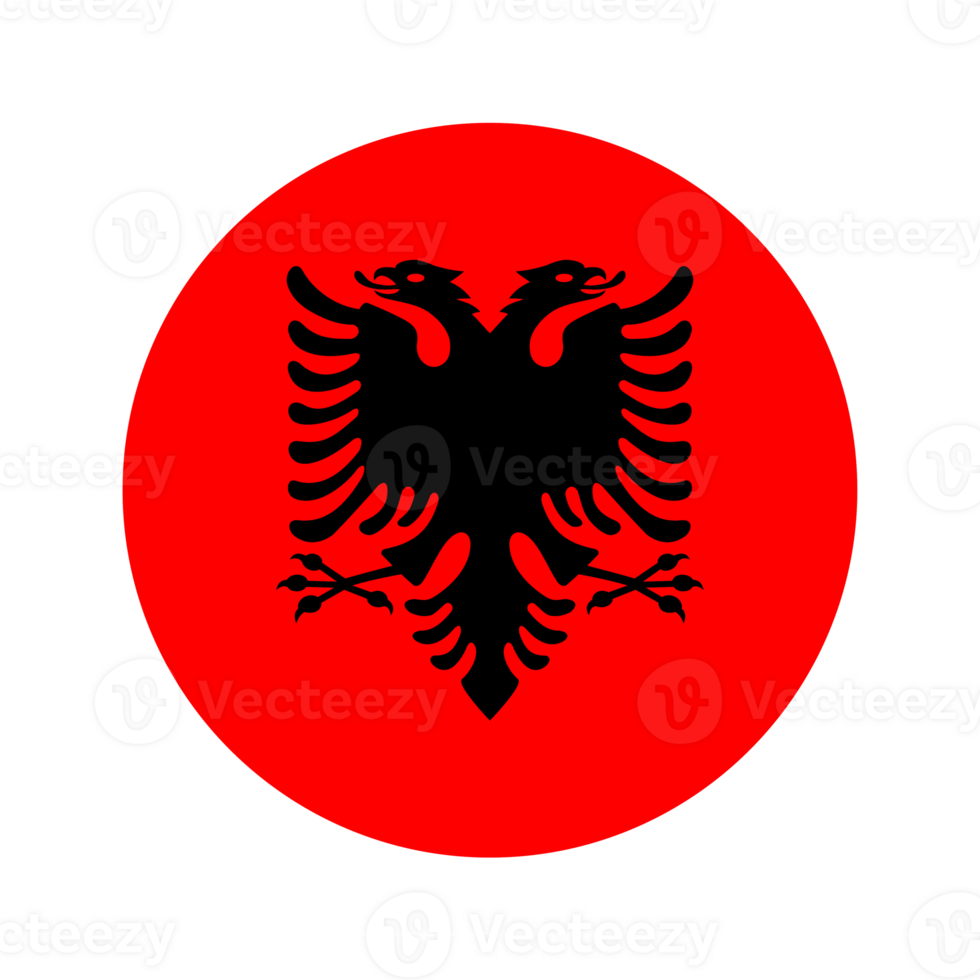 Albania flag simple illustration for independence day or election png