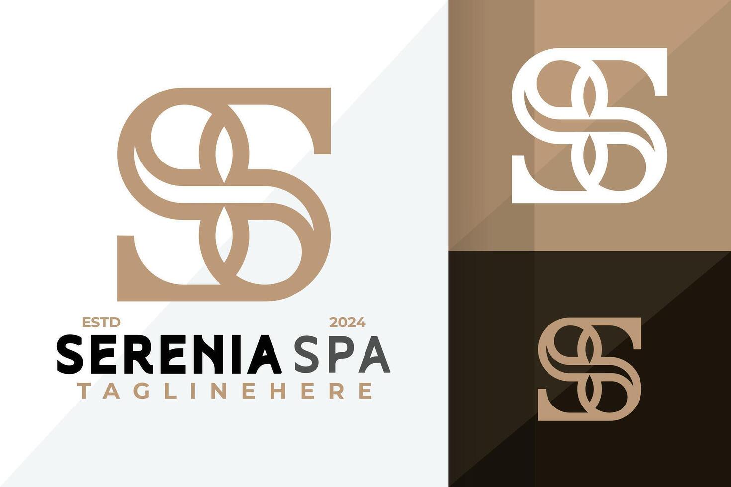 Letter S Monogram Salon and Spa Logo Icon Design Illustration vector