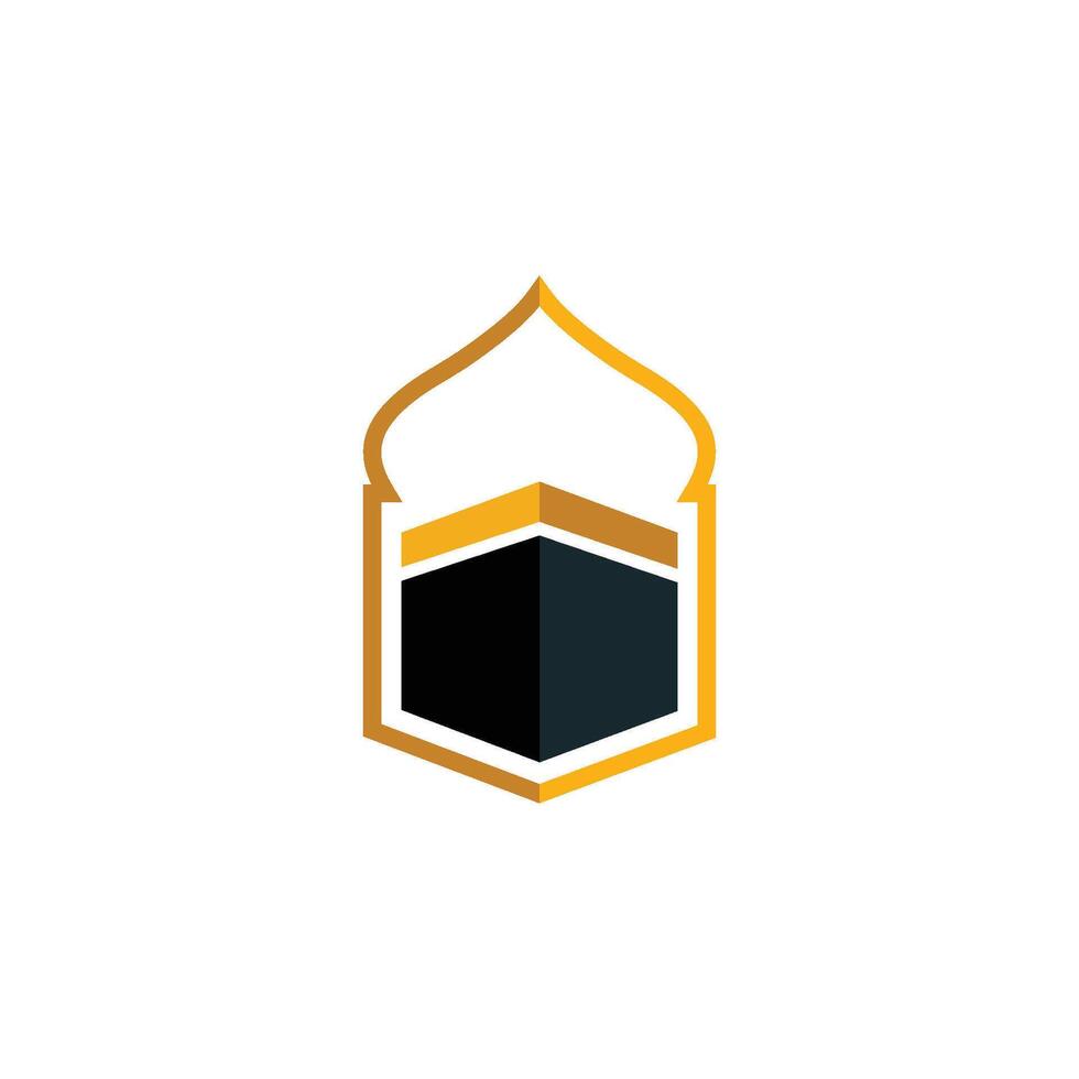 kaaba icon template vector