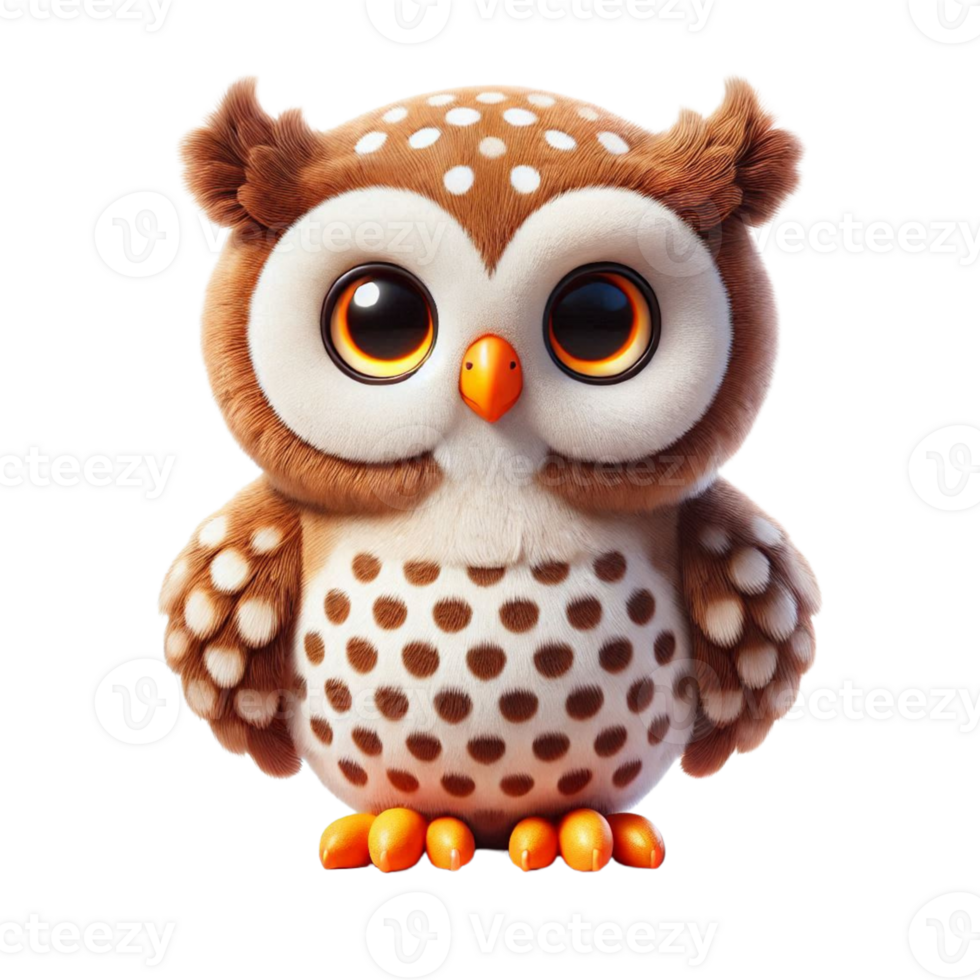 Owl on Clear Transparent Background png