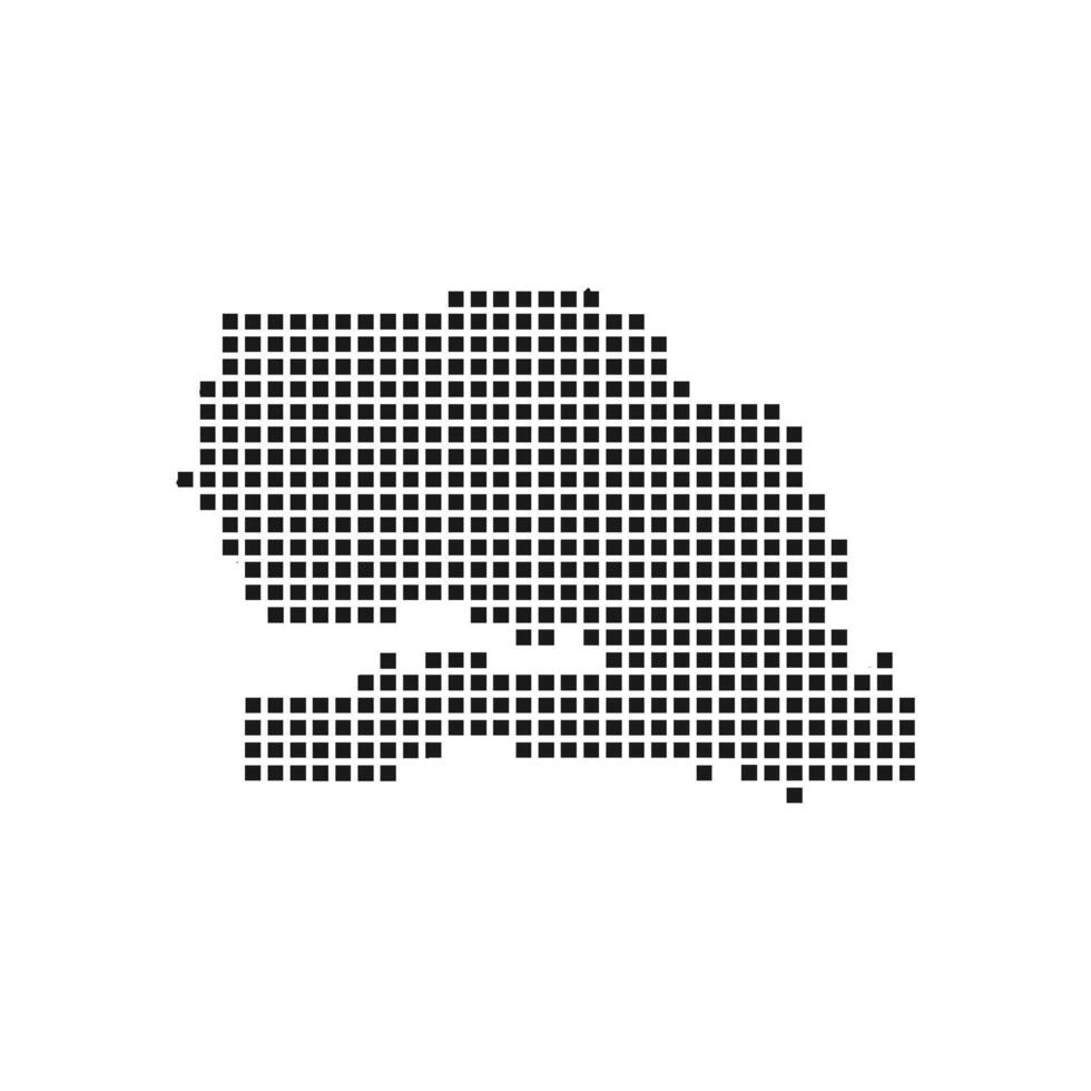 sinegal map icon vector