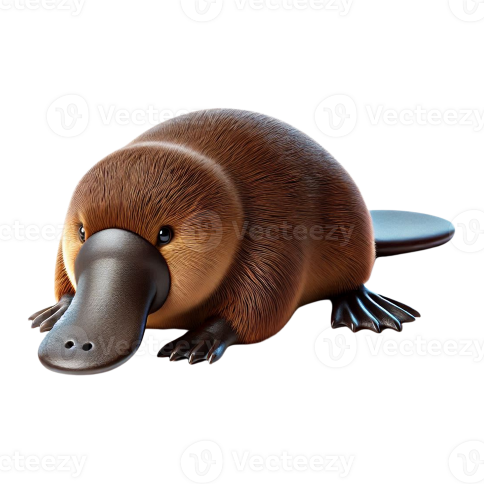 Platypus isolated on background png
