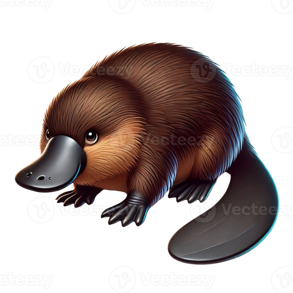 Platypus isolated on a transparent background png